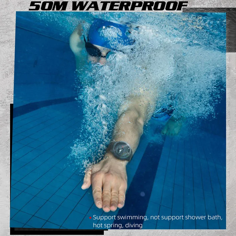 Мужские Цифровые часы North EDGE Mars 3 из углеродного волокна спортивные