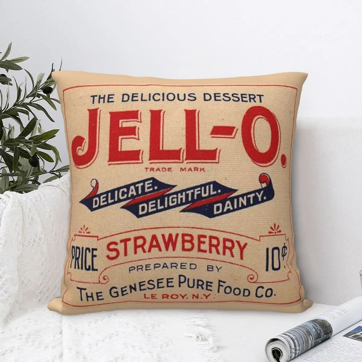 Дизайн клиента — винтажная наволочка Jell-o для дивана наволочки