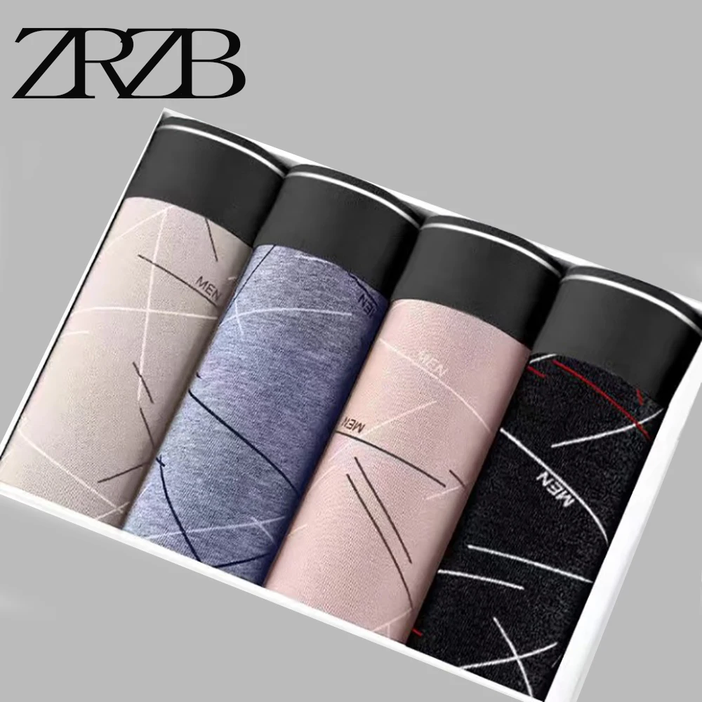 

4pcs/Lot Boxer Shorts Underpants man Men's Panties Underwear Men Boxer Boxershorts Homme Breathable Shorts U Convex Pouch