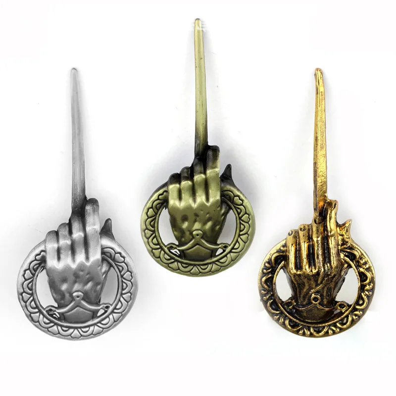 Movie Hand of the King Lapel Pins Inspired Authentic Prop Pin Badge Brooches Jewelry Gifts