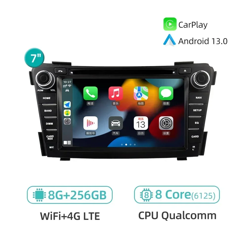 

Авто Android 13.0 CarPlay GPS-навигация 4G WiFi Bluetooth DSP стерео автомобильный радиоприемник для Hyundai i40 2011-2016 автомобильный мультимедийный плеер
