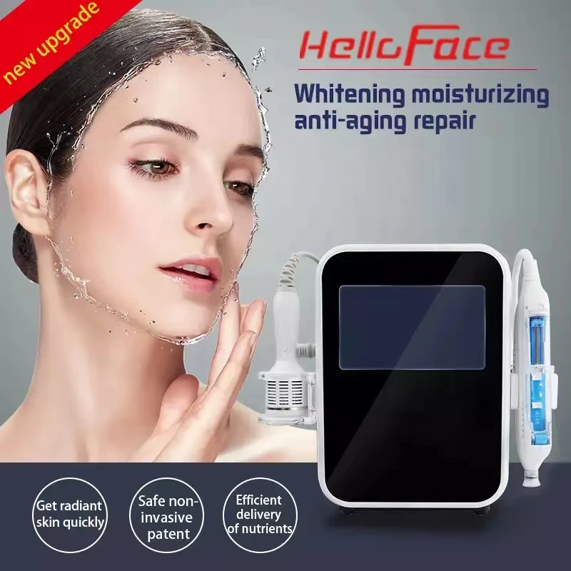 

2 in 1 EMS Massage+Mesotherapy Machine Skin Rejuvenation Wrinkle Removal Non-Invasive Portable Water Injection Hello Face Device
