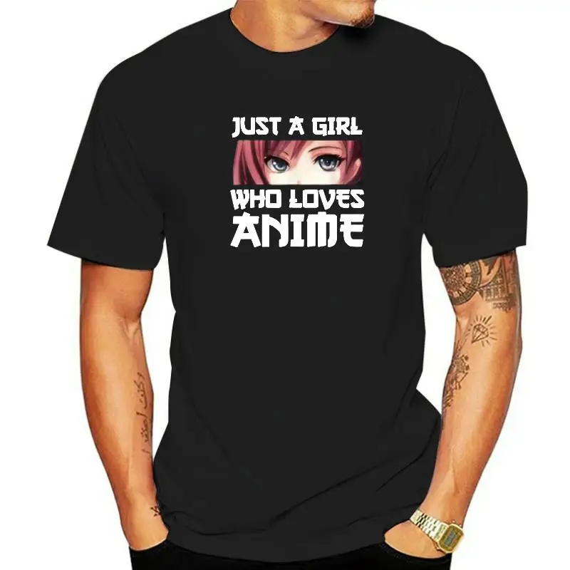 

Just A Girl Who Loves Anime T-Shirt Graphic Tee Kawaii Style