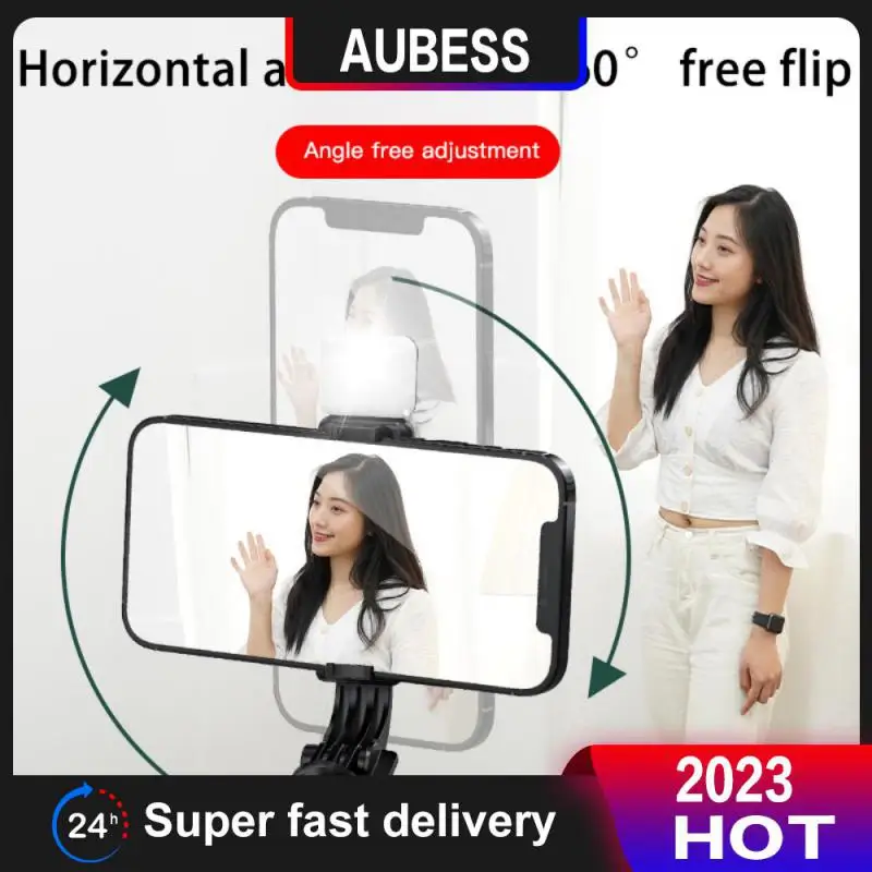 

Mobile Phone Bracket -compatible 1pc Self-timer 2-gear Fill Light Adjustable Mobile Accessories Live Tripod