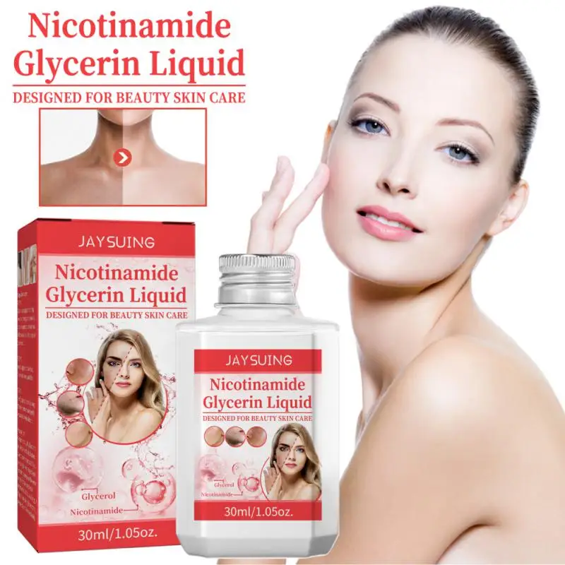 

30 мл Niacinamide отбеливающий глицериновый раствор увлажняющий лакричный крем для лица Осветляющий кожу контроль жирности удаление темных пятен