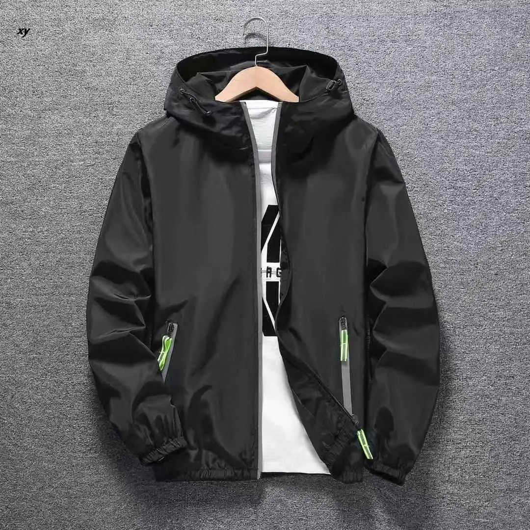 

2022 spring and autumn men's luminous polyester leisure jacket zipper jacket outdoor mountaineering