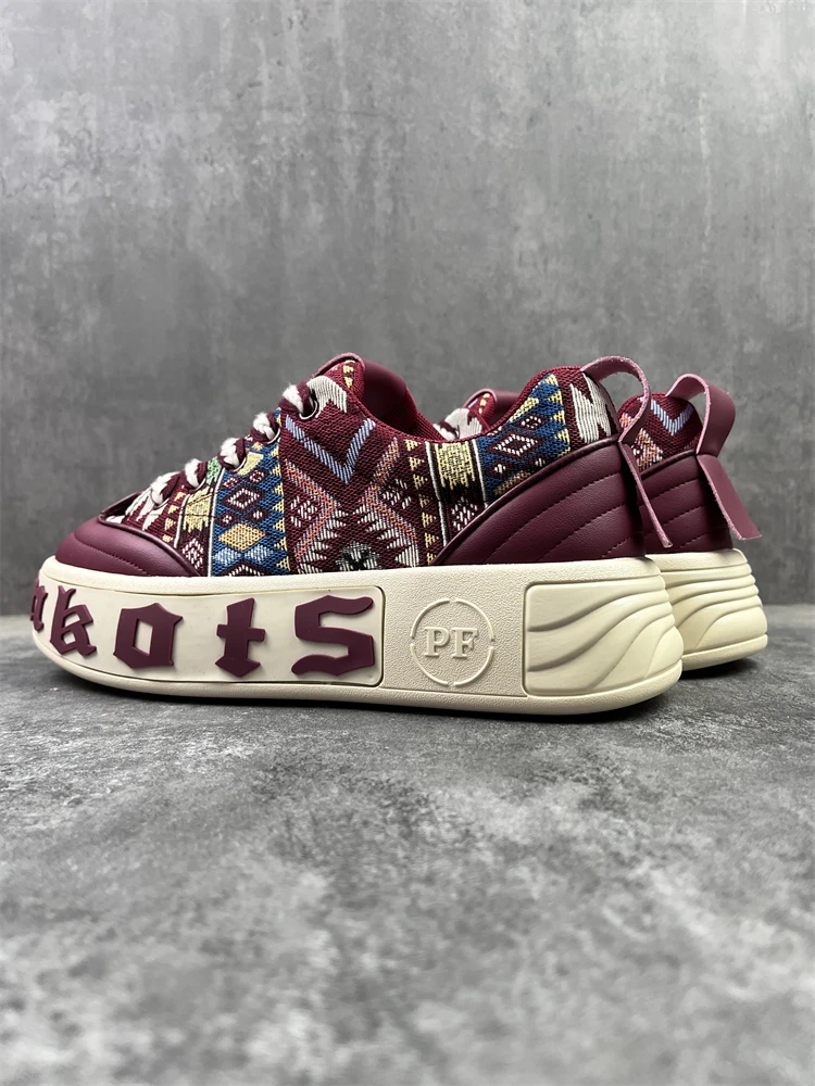 Ozhouzhan модная обувь 2024 осень и зима новый тренд удобные кроссовки на толстой