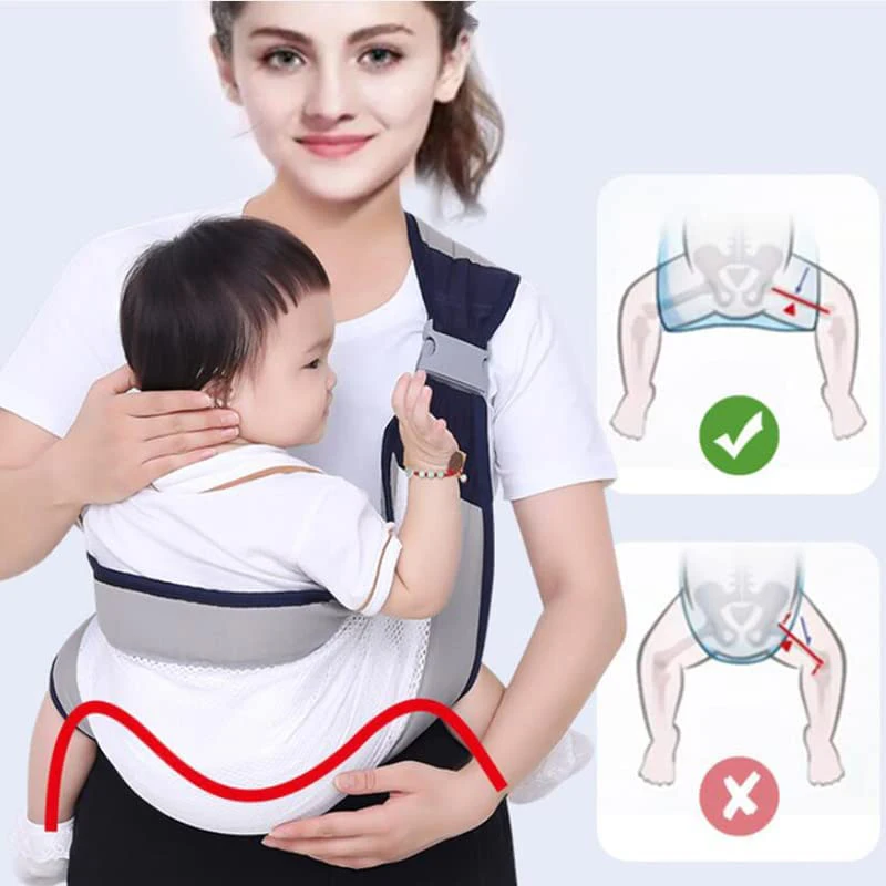 

Baby Wrap Newborn Sling Dual Use Infant Nursing Cover Carrier Mesh Breastfeeding Carriers Up High Quality Durable Supplies