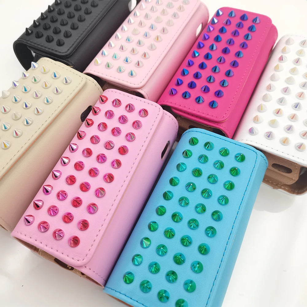 

Fashion 7 Colors Leather Bag for IQOS 3 Duo Case Pouch Holder Cover Ring Leather Cover for IQOS 3 Duos Cases Accessories