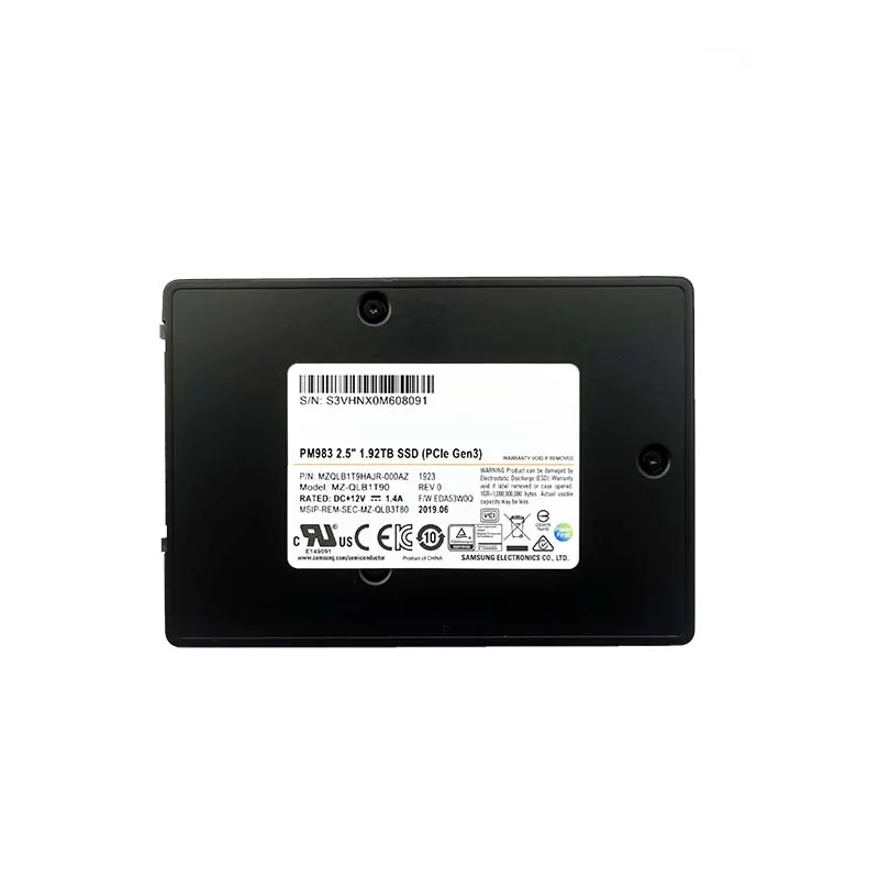 

PM983 960G 1,92 T 3,84 T 7,68 T U2 Enterprise SSD