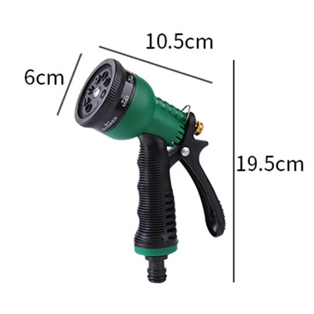 

8 Pattern Garden Water Gun Hose Nozzle Mutifunctional Household Car Washing Yard Water Sprayer Pattern Garden Adjustable Mist