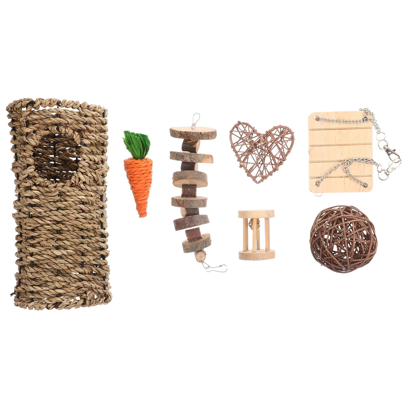 

Playthings Toys Teething Chewing Biting Chew Pet Animals Wooden Rabbit Parrots Guinea Bunny Hamster Oral Comforting