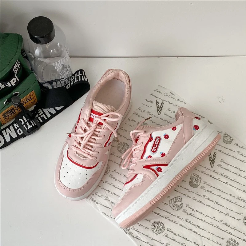 

Women Sneakers 2022 Pu Leather Women Shoes White Platform Casual Sneaker Spring Summer Female Board Shoes Flats Ladies Trainers