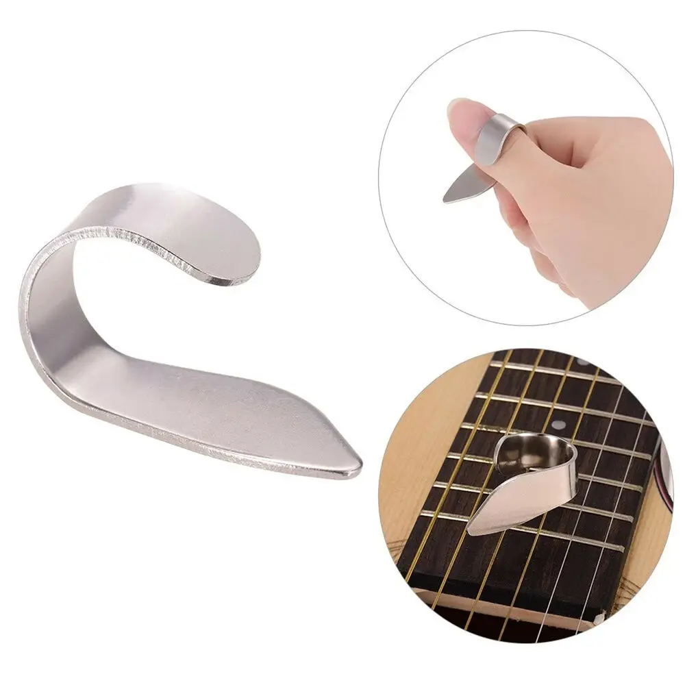 

Guitar Thumb Finger Pick Stainless Steel Thumbpick for Guitar Bass Mandolin NEW