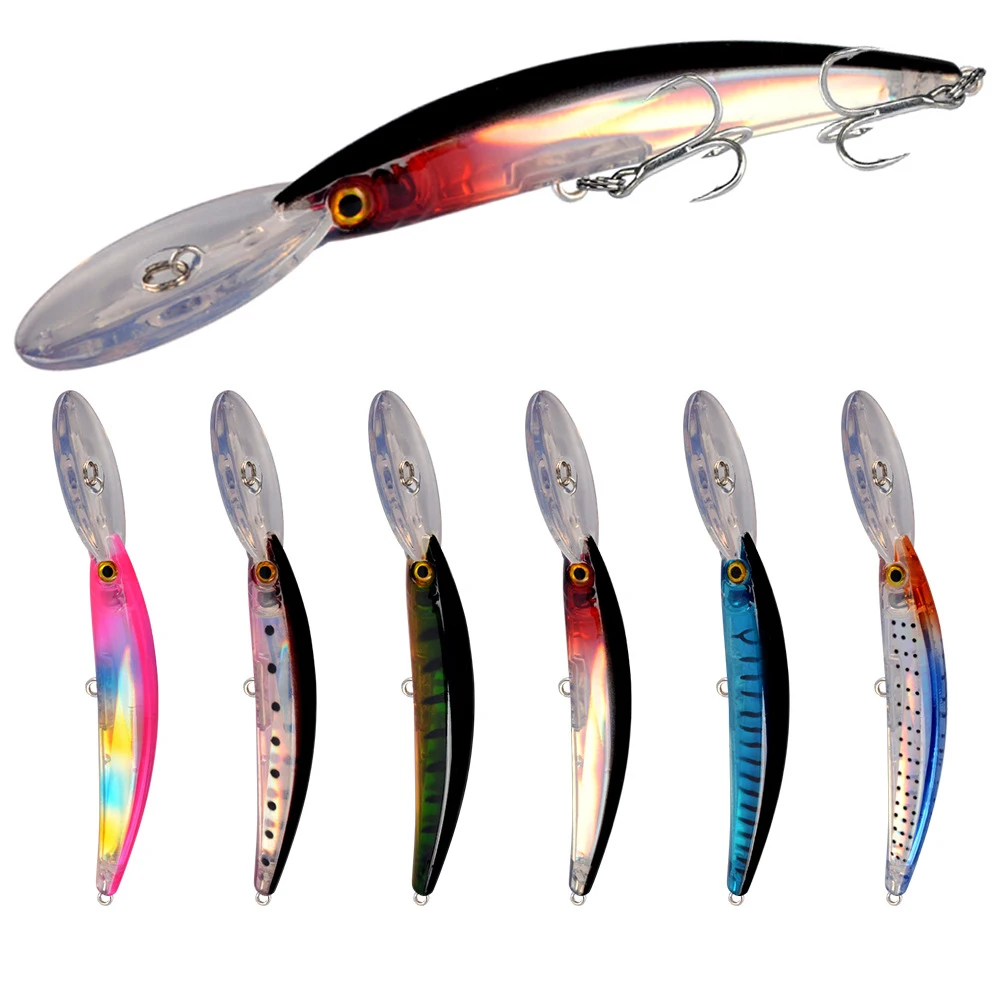 

1pcs Fishing Lure 3D Eyes Sinking Minnow Aritificial Laser Wobblers 17cm 24g Crankbait Hard Plastic Fishing Tackle Pesca