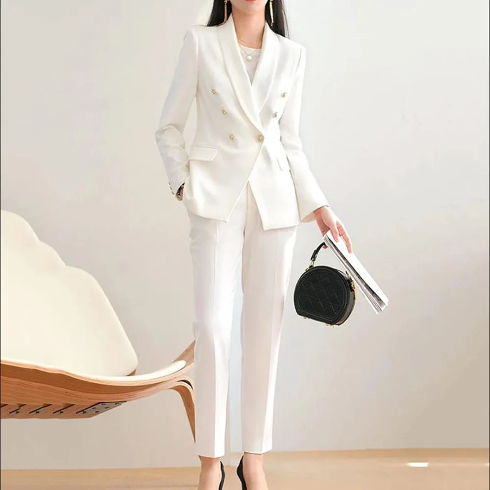 New Ladies Suits 2 Pieces High Quality Suit Set Suit Business Casual Wedding Occasion Party Clothing