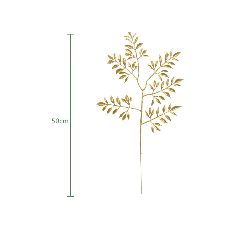 

Искусственные золотые листья из пластика