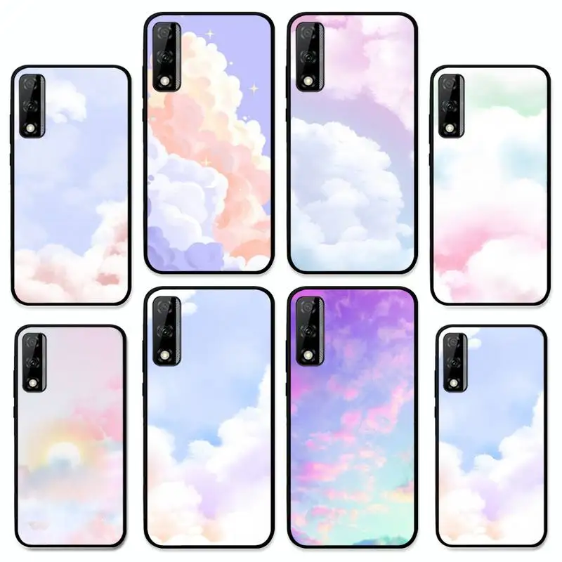

Colorful clouds Phone Case for Huawei Y 6 9 7 5 8s prime 2019 2018 enjoy 7 plus
