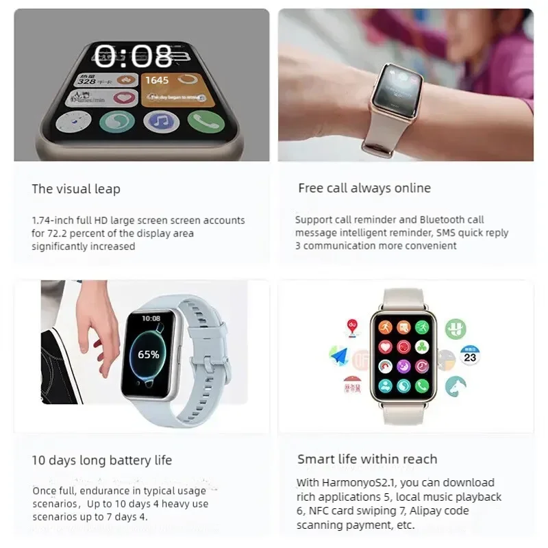 Huawei Watch Fit 2 — умные часы для управления спортом и здоровьем Bluetooth-вызовы контроль