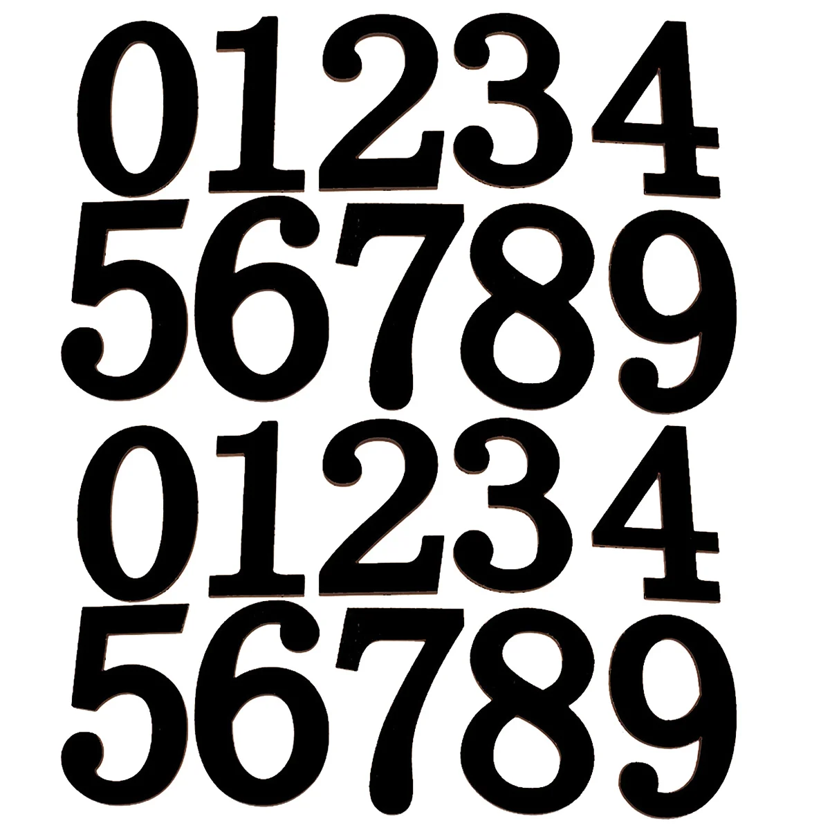 

2 Sets Wooden Cartoon Numbers Fridge Number Mathematics Shaped Refrigerator Sticker Toys for Kids (Black)