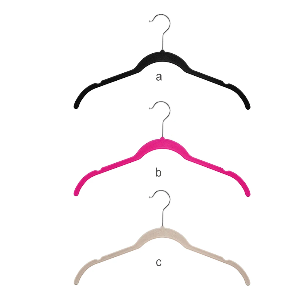 

Pack of 10 Wardrobe Clothes Hanger Coat Trousers Hangers Sweater Jackets Hanging Rack Household Bedroom Hotel Black