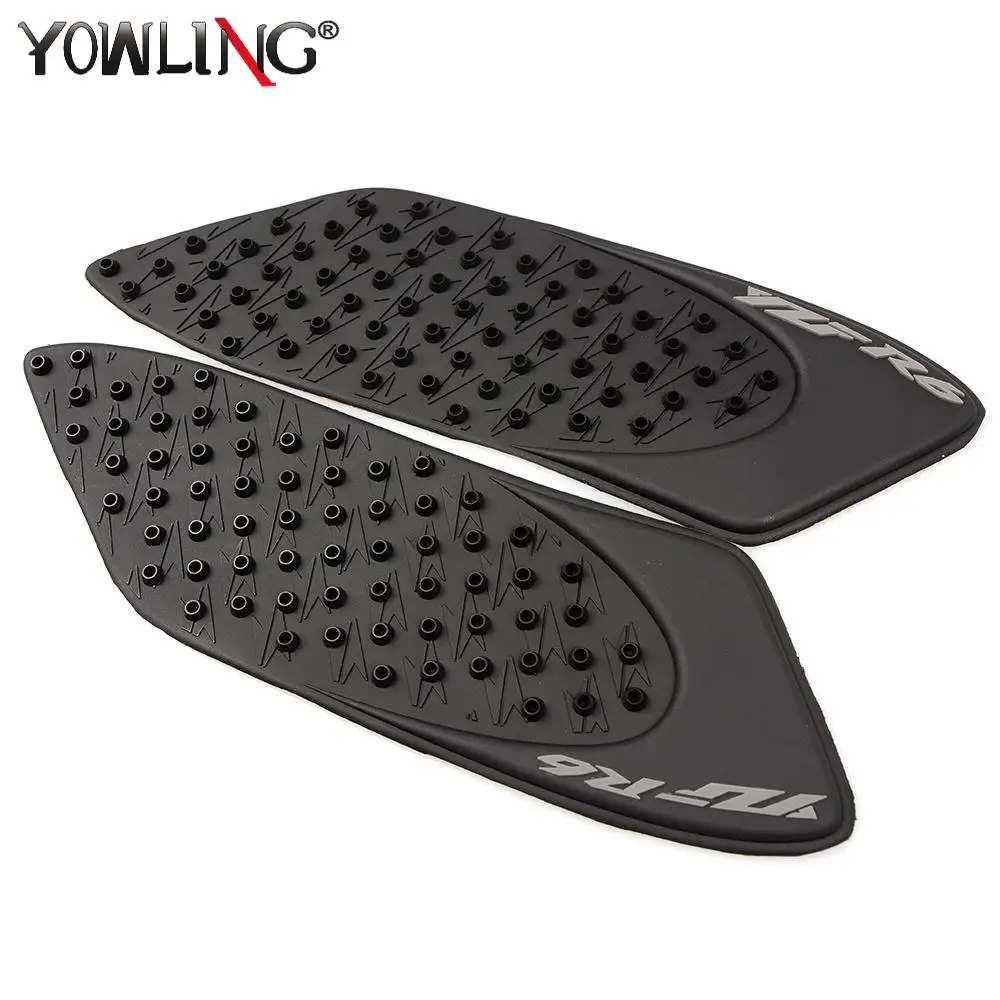 

For Yamaha YZFR6 YZF-R6 2006 2007 Motorcycle Side Fuel Tank Pads Protector Stickers Decal Gas Knee Grip Traction Pad Side YZF R6