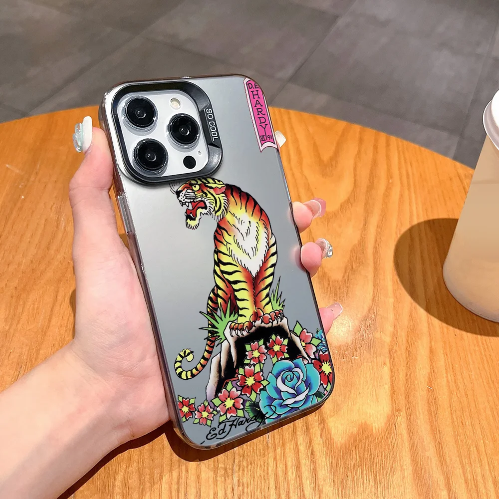 Фото Модный жесткий чехол для телефона E-Ed H с принтом FUNDA для iPhone 12, 11, 13, 14, 15, 16, 17 Max Pro Plus, мини-цветный защитный чехол №2