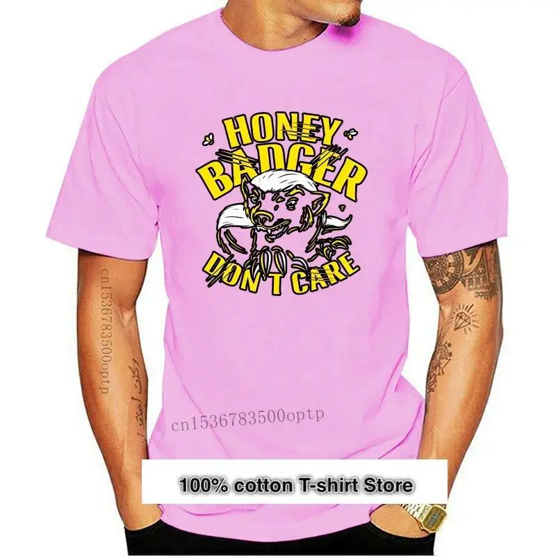 

Camiseta de tejón Honey no Care para hombre, color negro, talla S-3XL, a la moda, de manga corta, verano, novedad, 2021