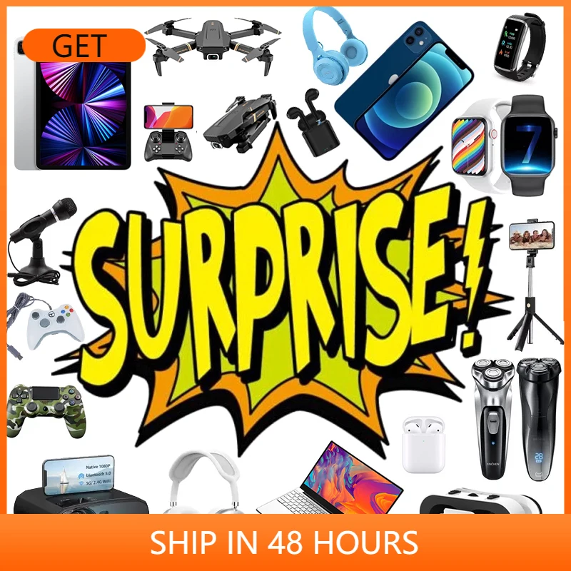 

Смартфон I phone, геймпады, цифровые камеры и больше таинственных коробок на удачу, Box Electronic, есть шанс открыть: такие как дроны,