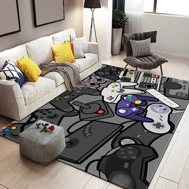 

Gamer Controller Area Rugs Non-Slip Floor Mat Doormats Home Runner Rug Carpet for Bedroom Indoor Outdoor Kids Play Mat Alfombra