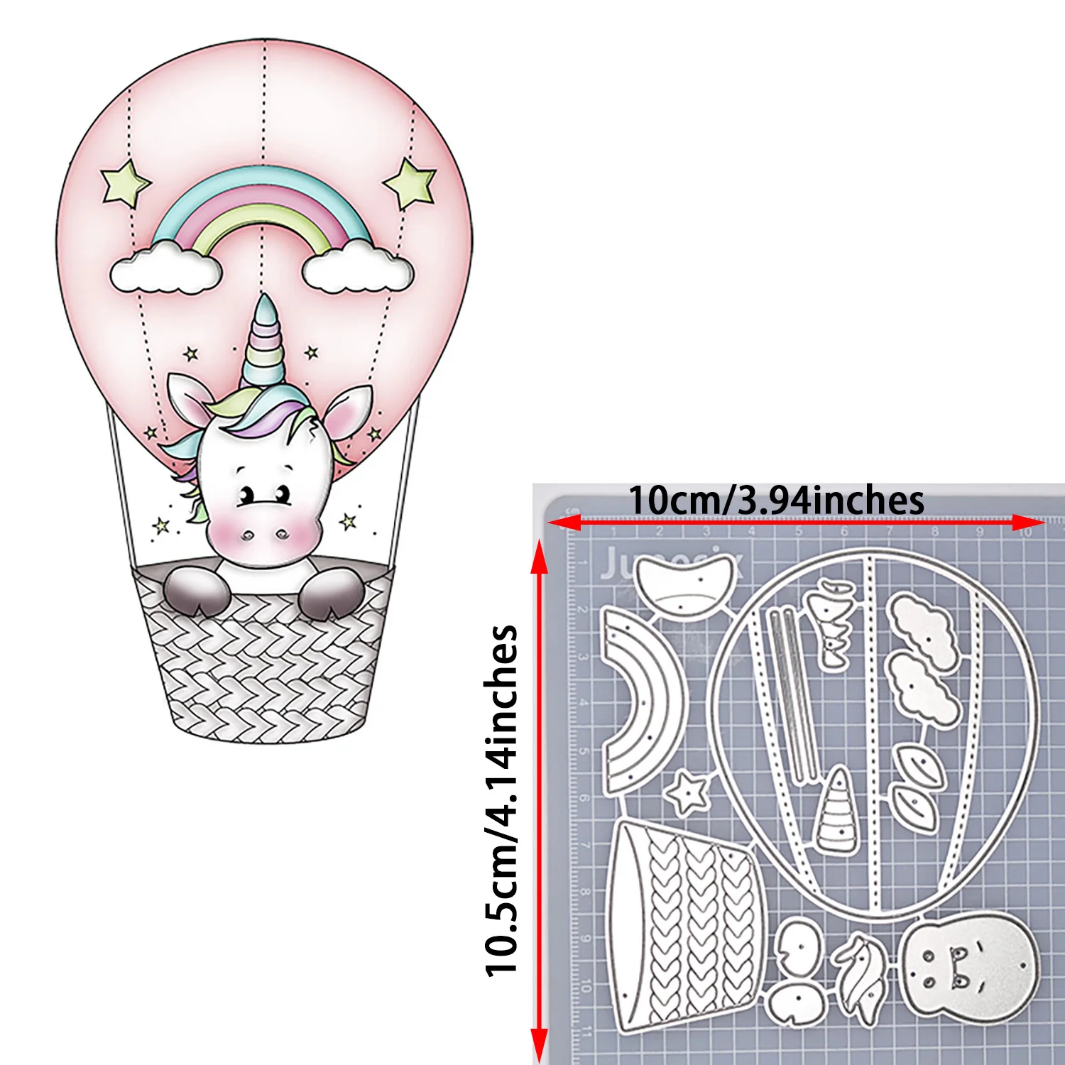 Разнообразные креативные металлические штампы с единорогом милый трафарет для