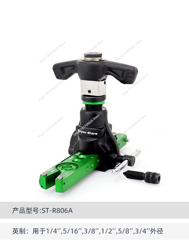 Инструмент для развальцовки медной трубы с эксцентриковым храповым механизмом