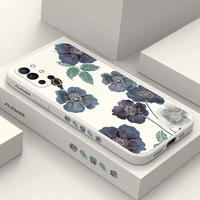 flower world phone case for oneplus 9r 9rt 9 8t 8 7 7t pro 5g liquid silicone cover