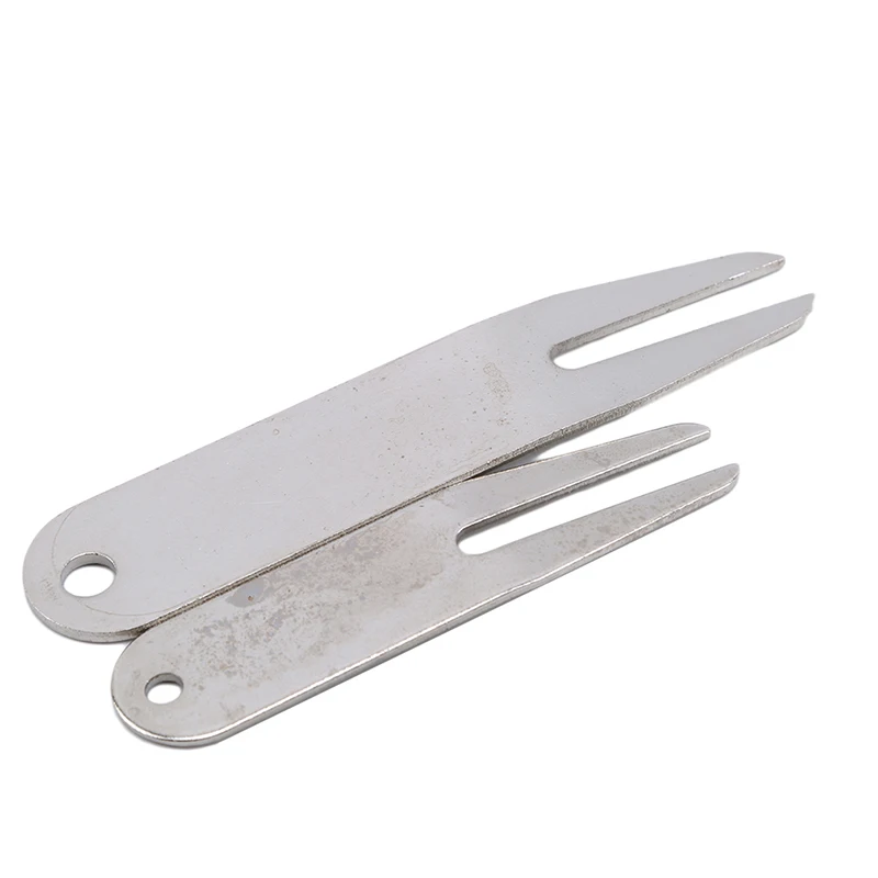 

Metal 2pcs Golf Divot Repair Tools Golf Green Fork Portable Silver Divot Repair Tools Golf Pitch Forks Golf Training Aids