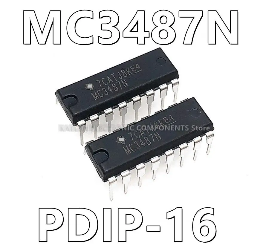 

10Pcs/lot MC3487N MC3487 1/1 Driver RS422 16-PDIP