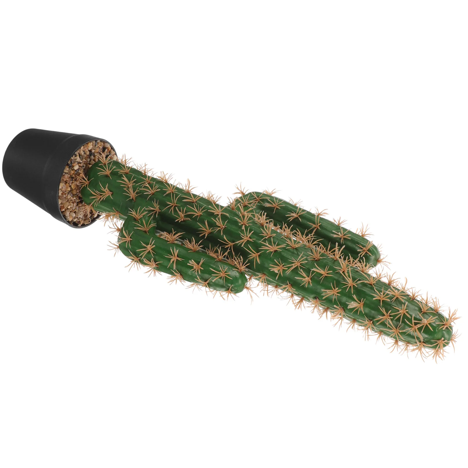 Поддельные цветы Кактус Большие горшечные растения Бонсай Декор Статуэтки