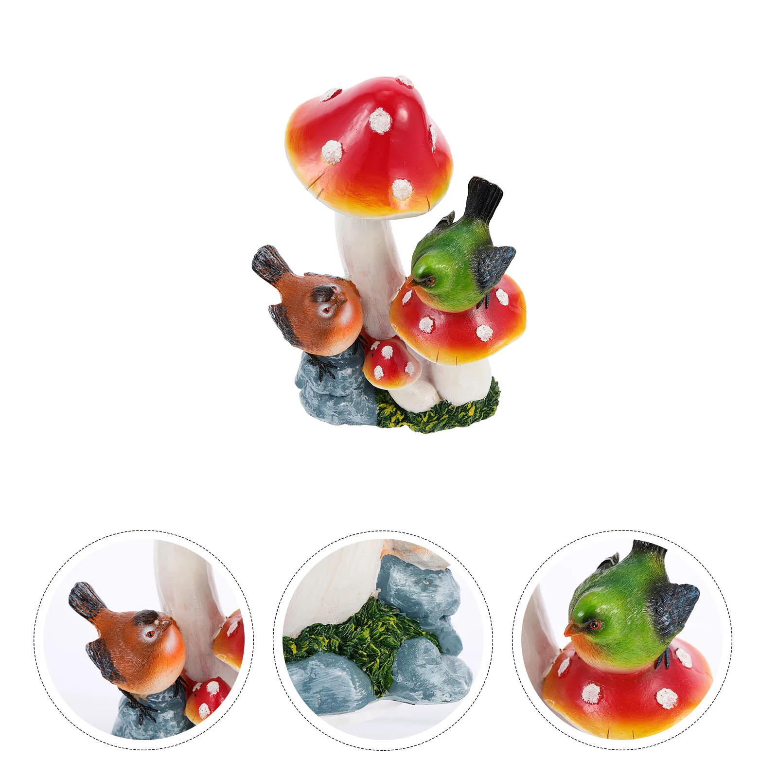 

Миниатюрные садовые фигурки в виде грибов, сказочное миниатюрное украшение, миниатюрное ландшафтное украшение, фигурка растения, украшени...