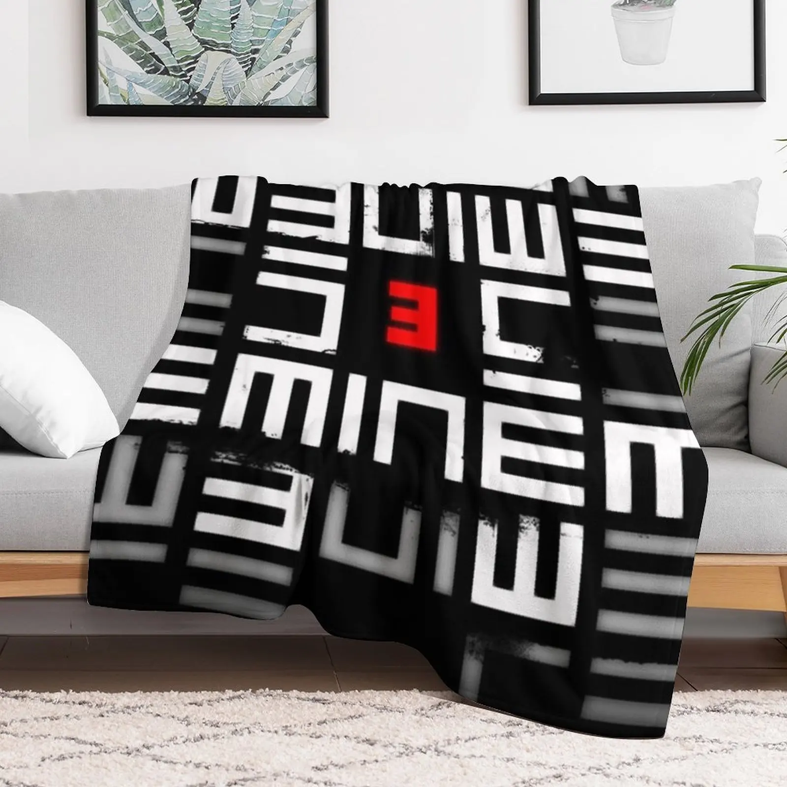 Одеяло с логотипом EMINEM 2022 тонкие роскошные дизайнерские плюшевые