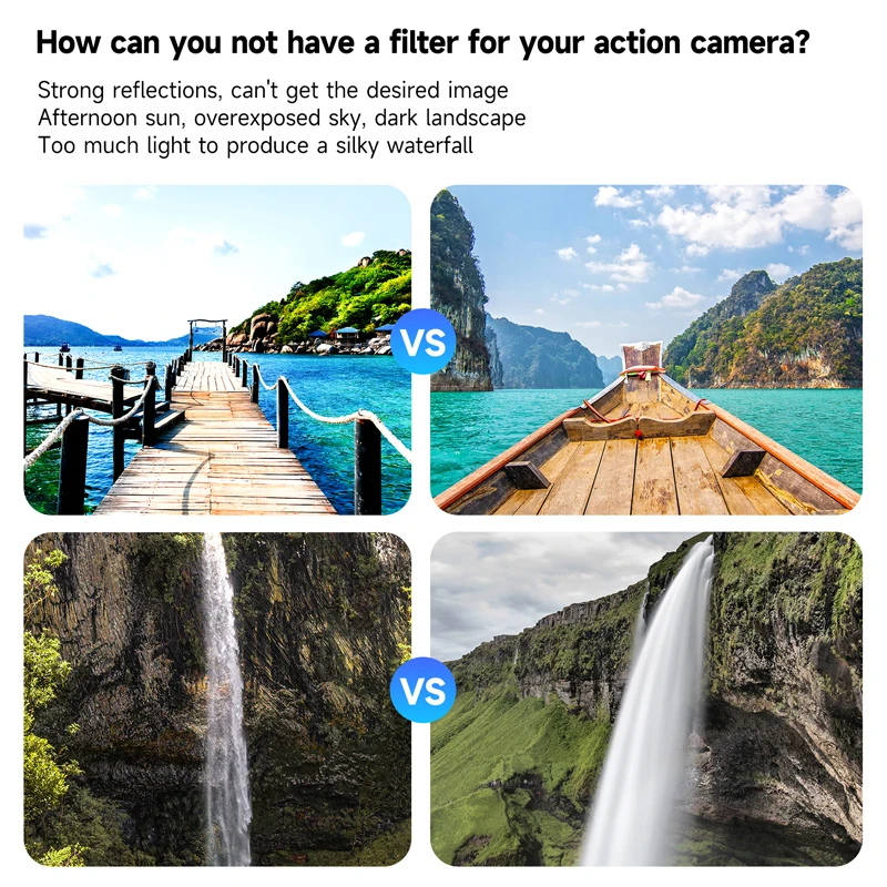 

TELESIN ND Mirror Set for Dji Dajiang Osmo Action - Light Reducing Filters for Enhanced Photography Experience