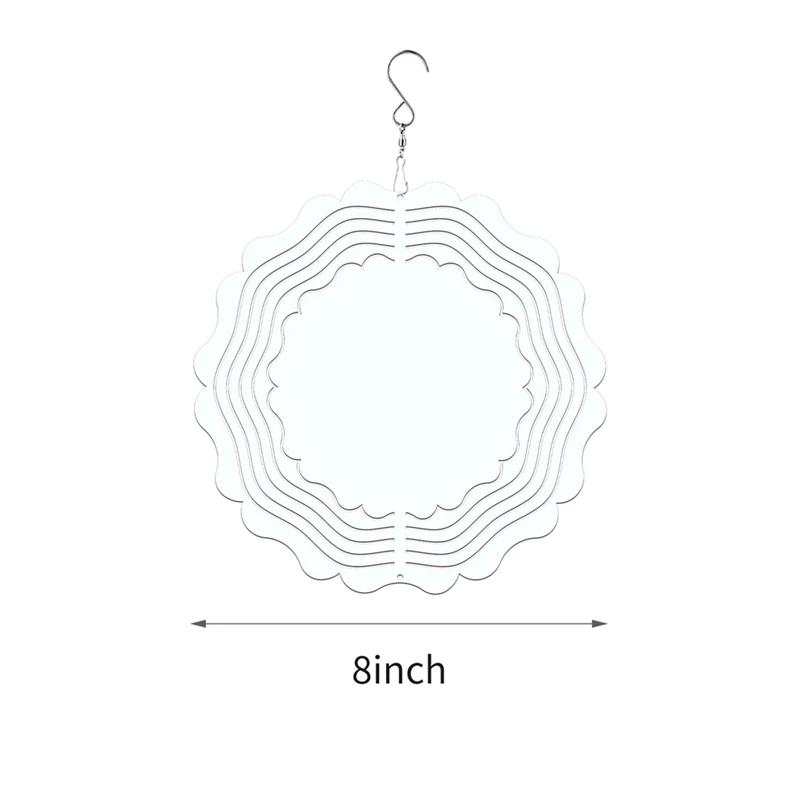 8 шт. заготовки для сублимационного ветрового спиннера 8-дюймовый ветровой