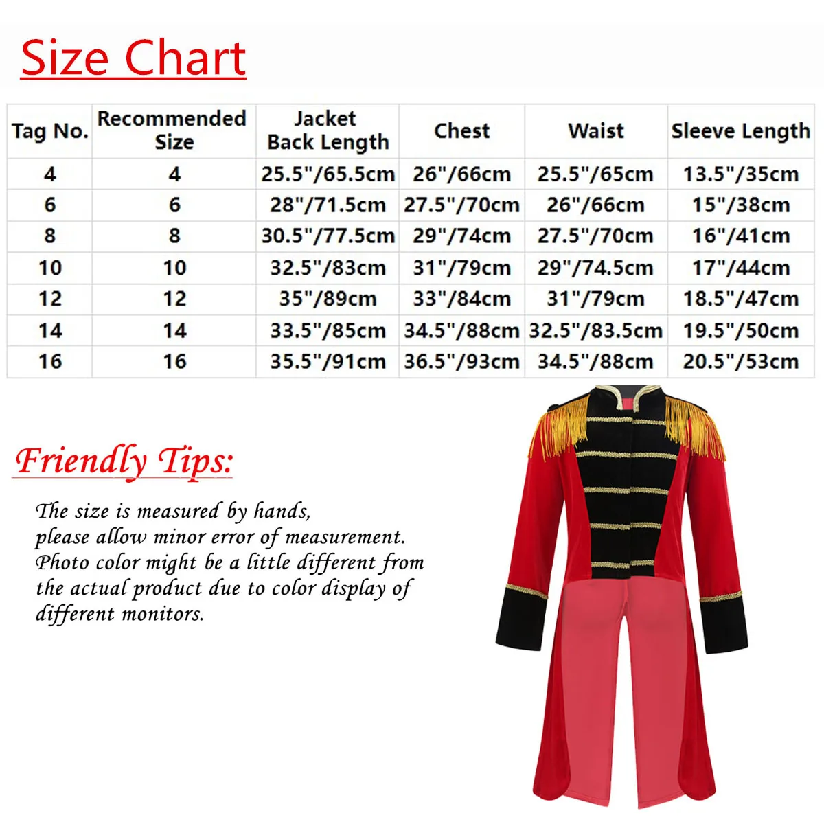 Детское цирковое пальто для мальчиков роскошное Королевское искусственное с