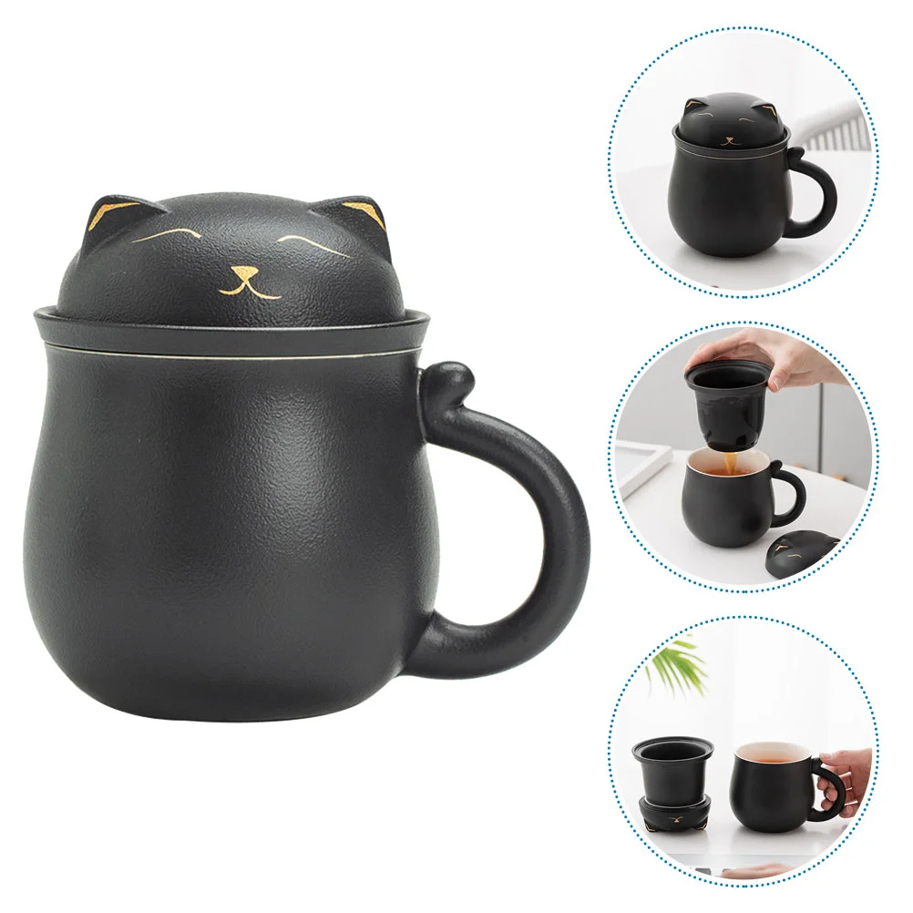 

Ceramic Coffee Mug Tea Mug Cartoon Tea Cup with Infuser Water Tea Drinking Cup