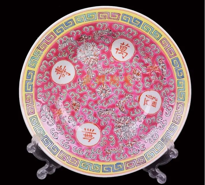 

Фарфоровая подвесная чайная тарелка ручной работы Jingdezhen для культурной революции, украшение для комнаты, домашний подарок