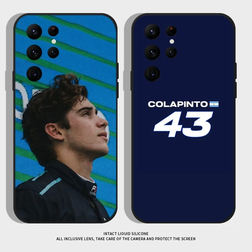 F1 F-FrancoS 43 C-ColapintoS Phone Case For Samsung S24 S22 Ultra S20 S30 plus S23 ultra 5G Silicone Cover