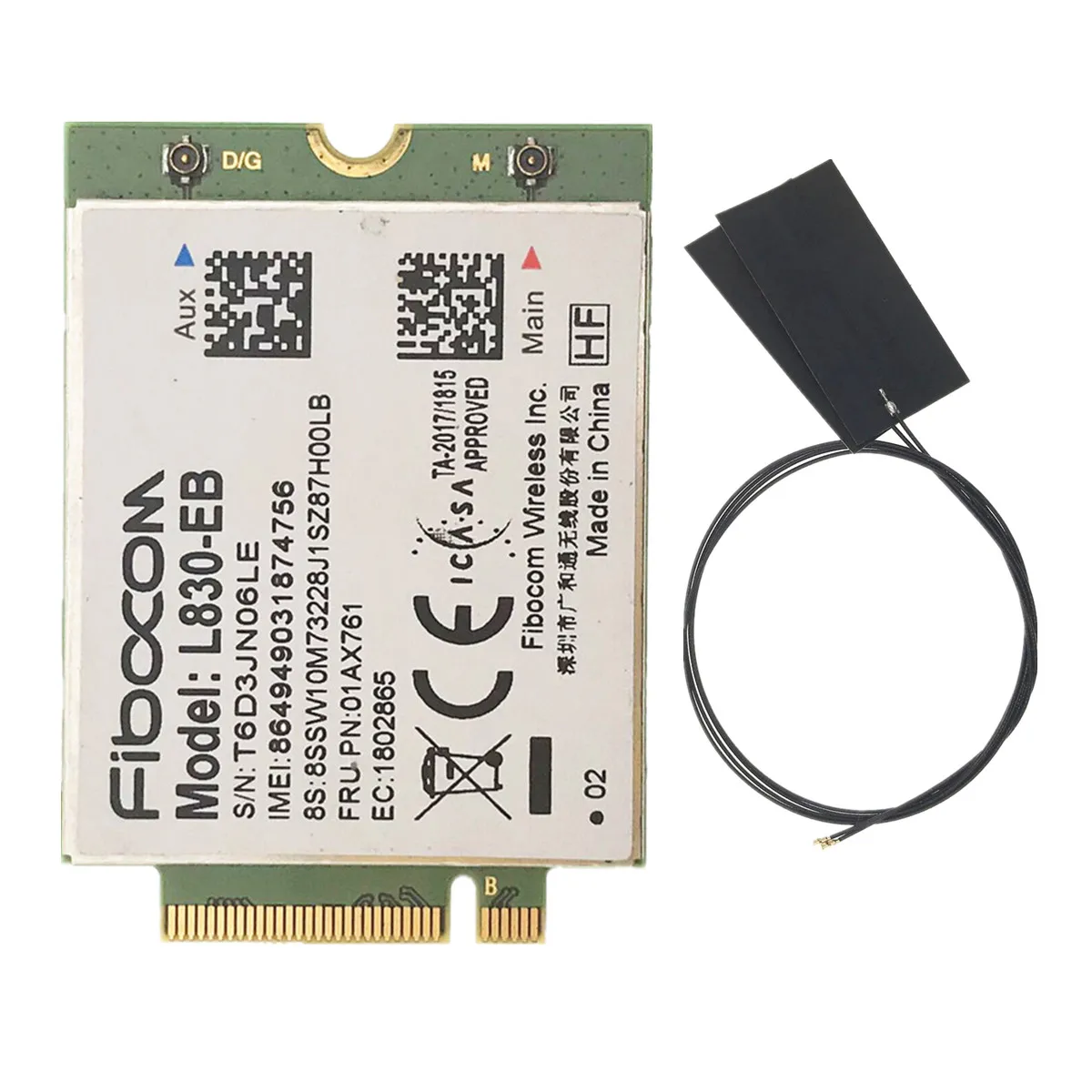 

01AX761 Fibocom L830-EB WWAN Card for Lenovo Thinkpad X280 T480 T490 T490s T590 P53s X390 L490 L590 P43s T480s X390 Yoga