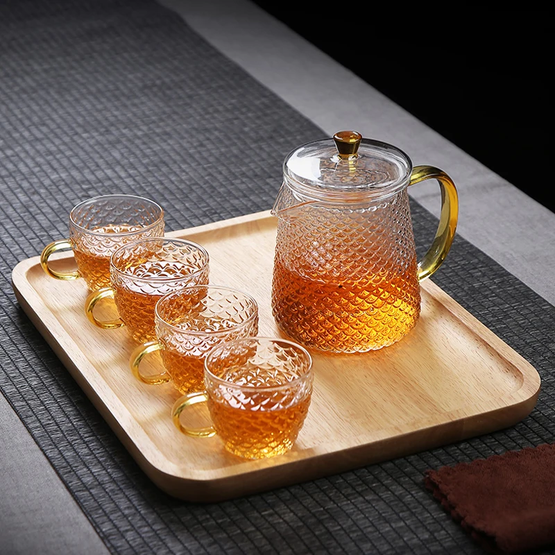 

Стеклянный чайник большой емкости в японском стиле, стеклянный чайник, стеклянный горшок, новинка 2021, Популярные кухонные аксессуары для оф...