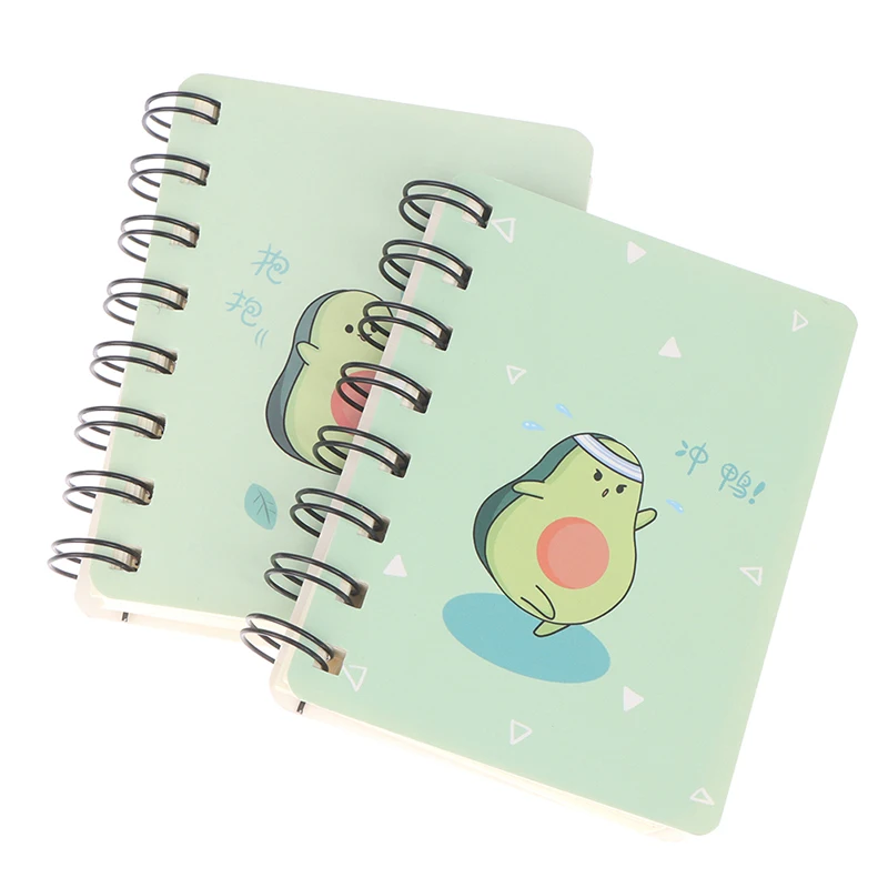 

A7 Adorable Cute Avocado Rollover Mini Portable Coil Notepad Diary Book Exercise Book Escolar Papelaria School Office Supply