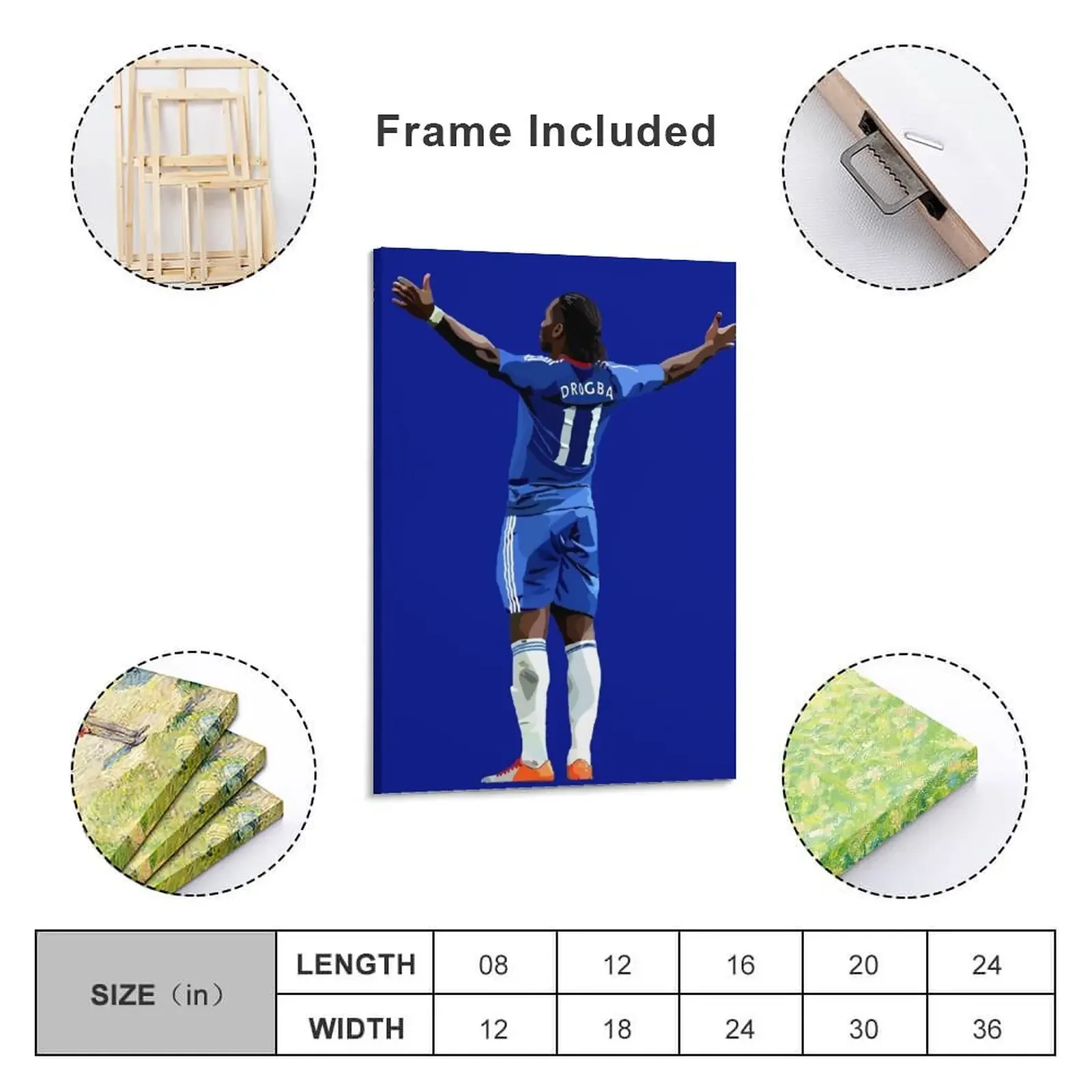 Legend Drogba фотография комната стена домашний декор интерьер Картина на холсте