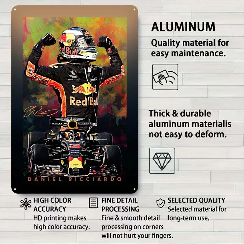 Металлический знак Daniel Ricciardo