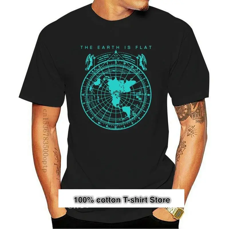 

New Hot Sale Fashion Flat Earth Map T Shirt Earth Is Flat Firmament Lies 2021 World Print Casual T Shirt Men Cool Summer Tees to